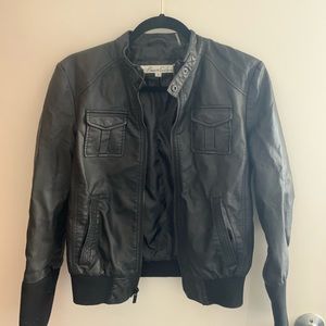 Kenneth Cole Faux Leather Jacket